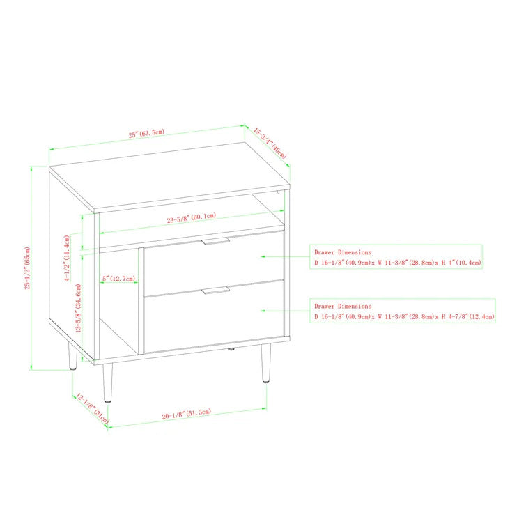 Eswen Bedside Table